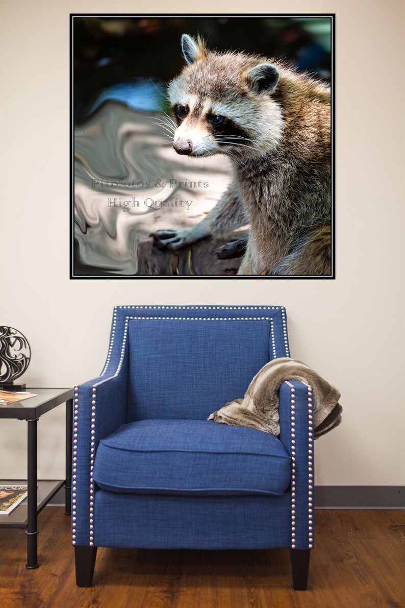 Raccoon Print Nursery Wall Art Raccoon Art Large Printable Etsy