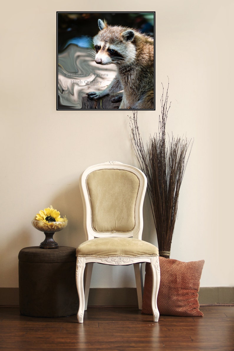 Raccoon Print Nursery Wall Art Raccoon Art Large Printable Etsy