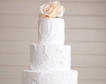 Large 3 Tiered Artificial Wedding Cake