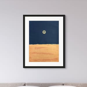 Large Painting of Space with Metallic Gold