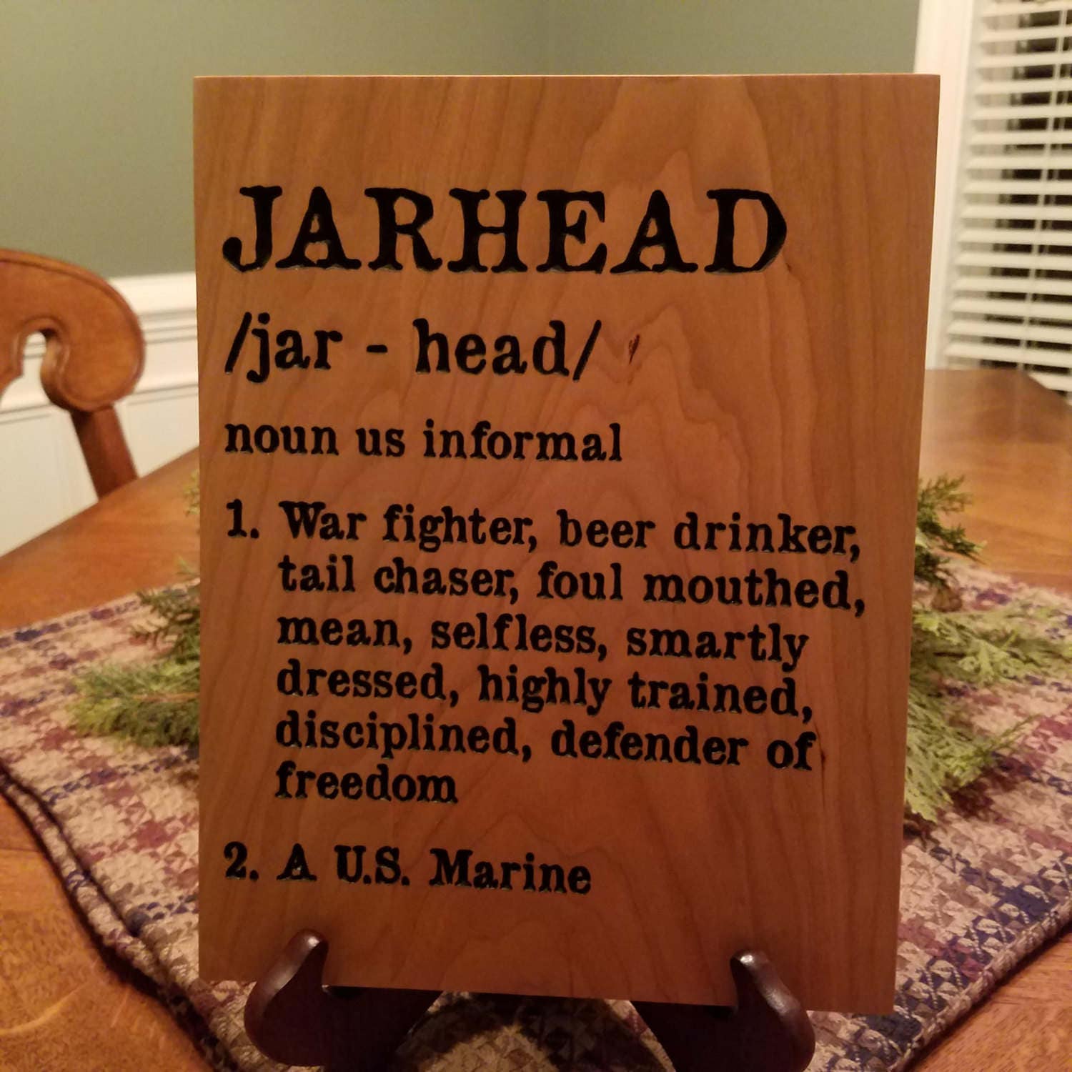 US Marine Corps Cherry Jarhead Sign Ready To Ship Etsy