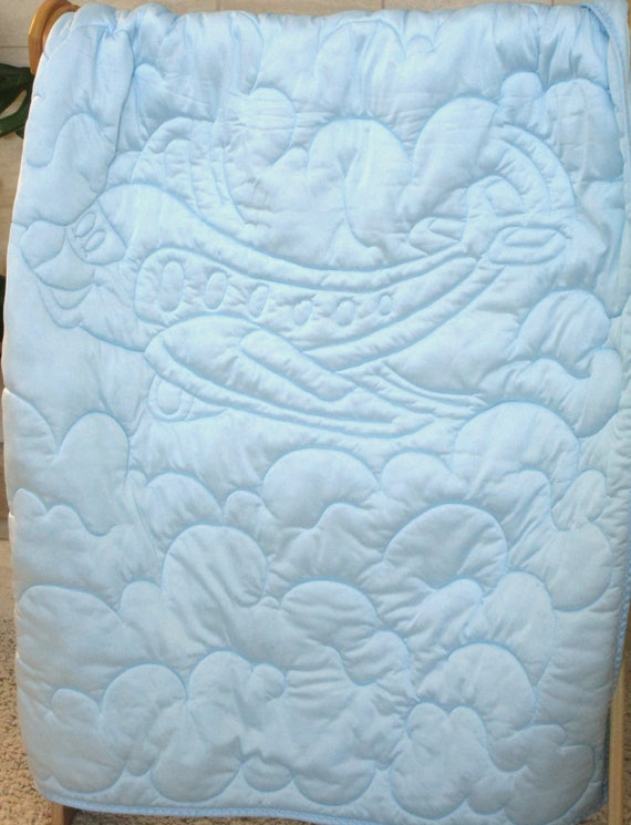 baby blue quilt
