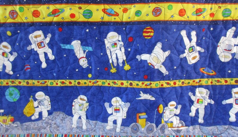 SPACE QUILT KIT-Includes Back /& BindingBlast OffNorthcottSolar SystemPlanetsStarsAstronautsQuickEasyBeginnerFree Shipping