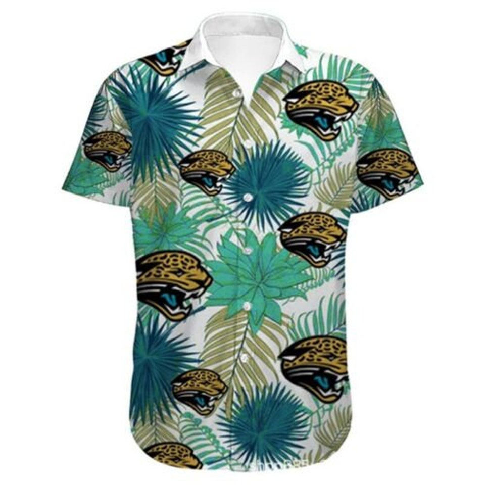 Jacksonville jaguars hawaiian shirt flower summer 2022