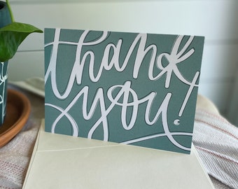 Thank You for Being You Screen Printed Folding Thank You Card - Etsy