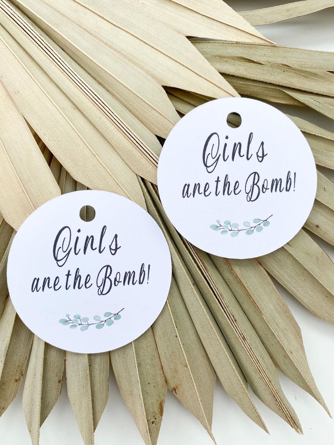 Baby Shower Bath Bomb Tags Girls / Boys Are the Bomb Set Etsy
