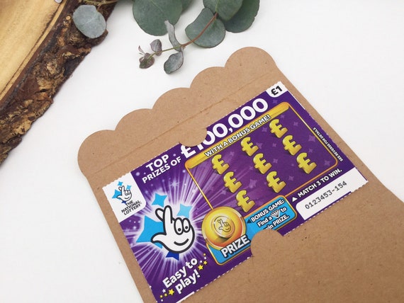 Personalised Wedding Favour Gift Scratch Card Lottery Lotto Holder Bride Groom LCH66