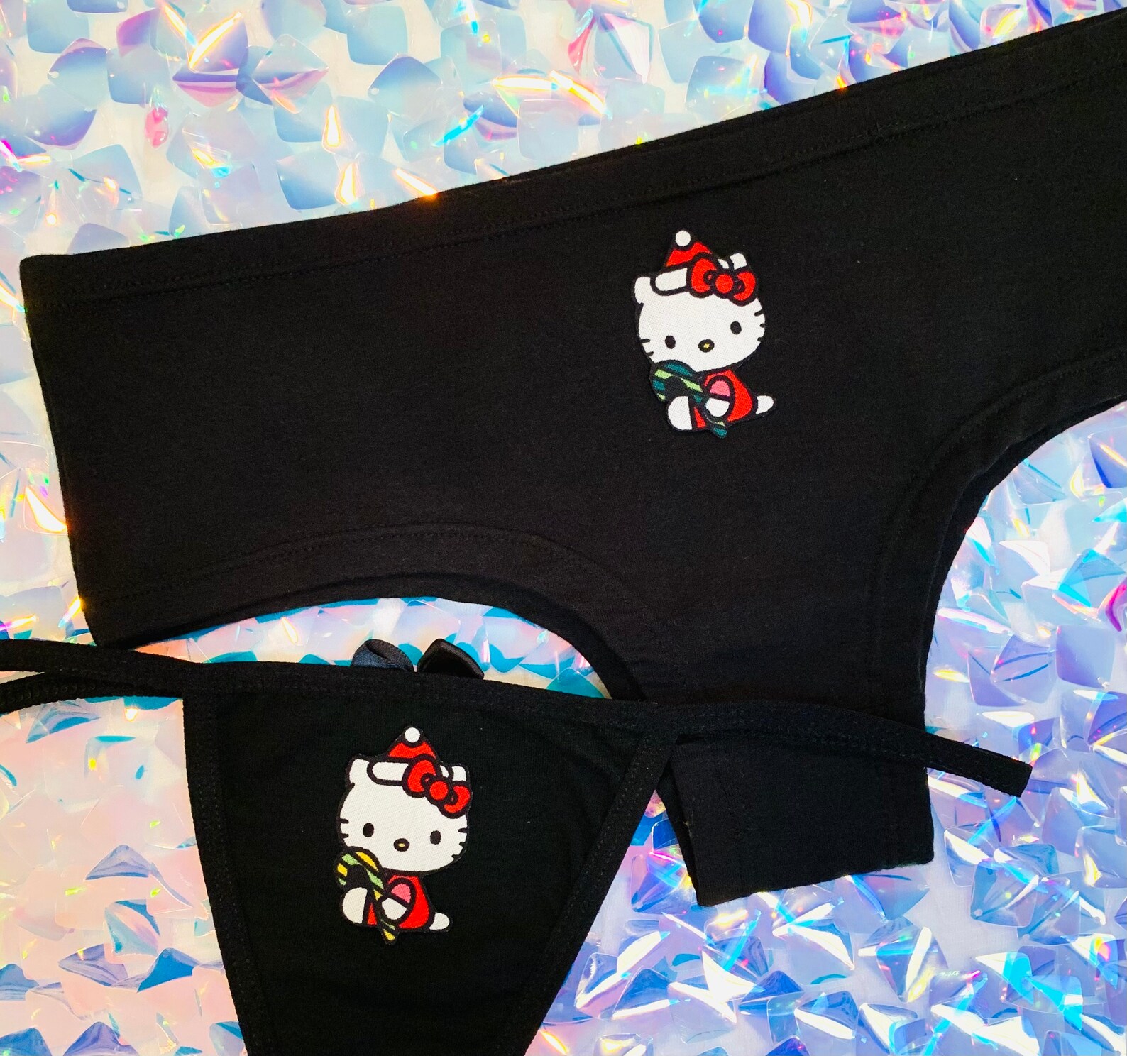 Hello Kitty Sexy Thong Panty Panties Sous Vêtements Undies Etsy