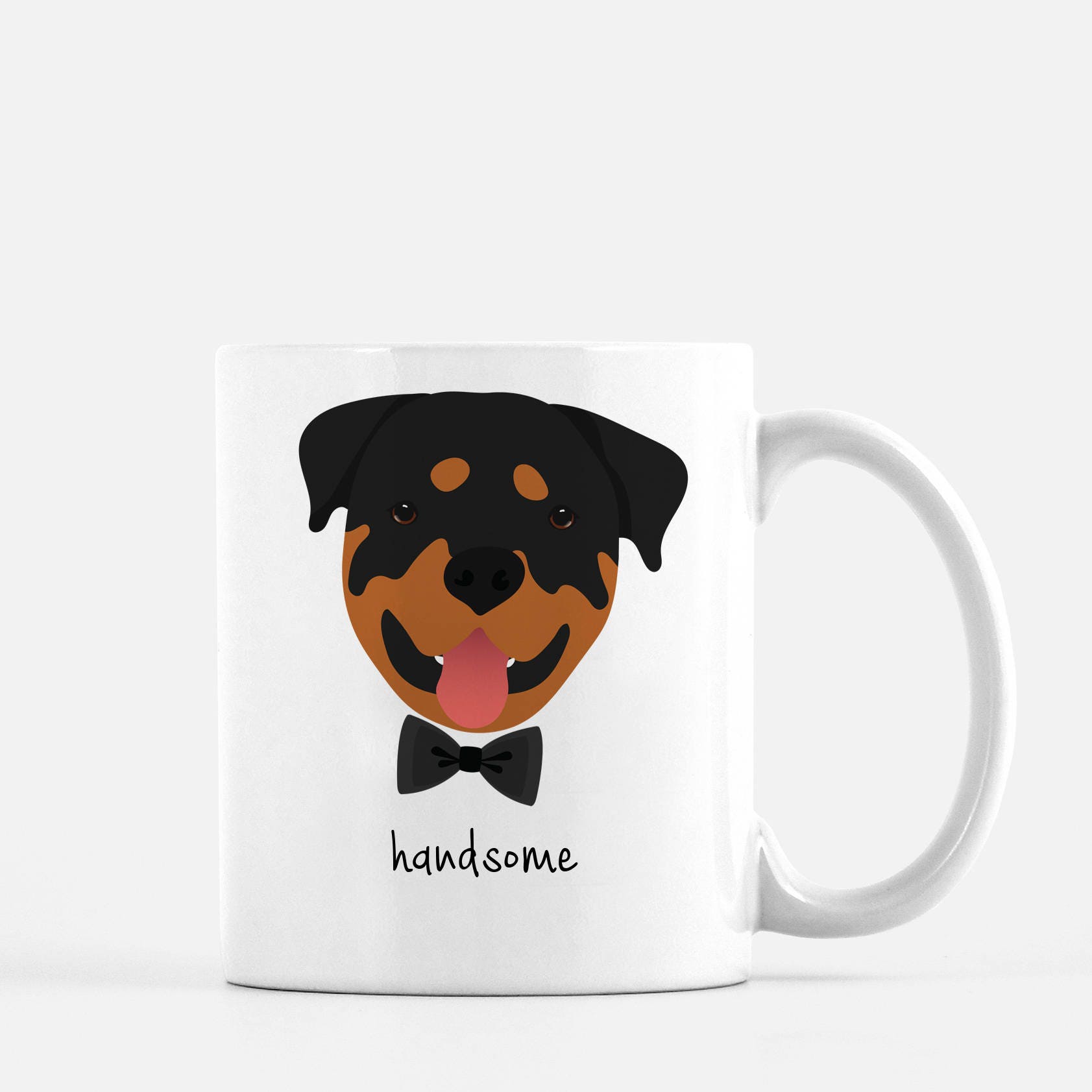 Personalized Rottweiler Mug Coffee Gifts Customized Cup