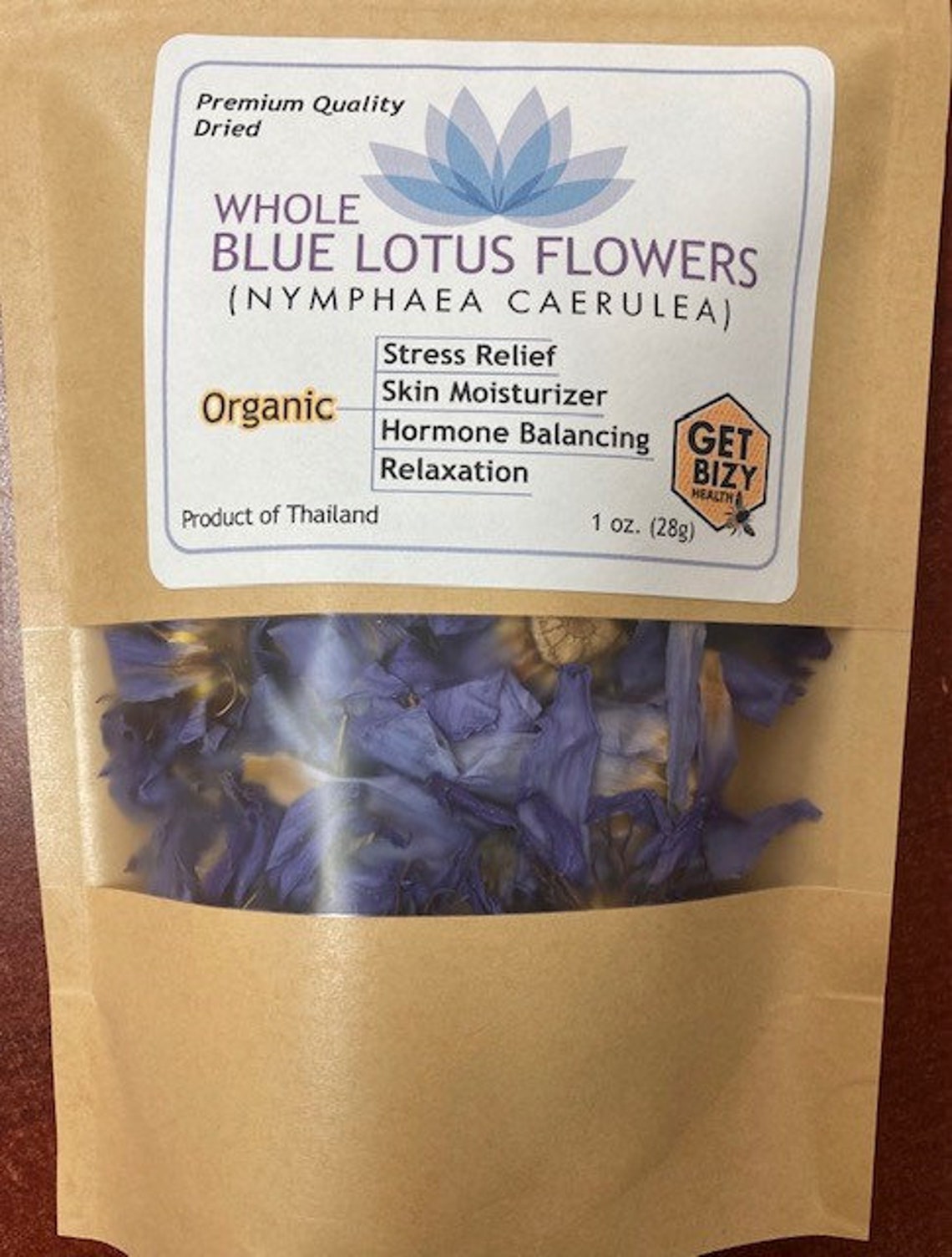Organic Blue Lotus Flowers 1 oz Grown in Thailand Ships from Etsy
