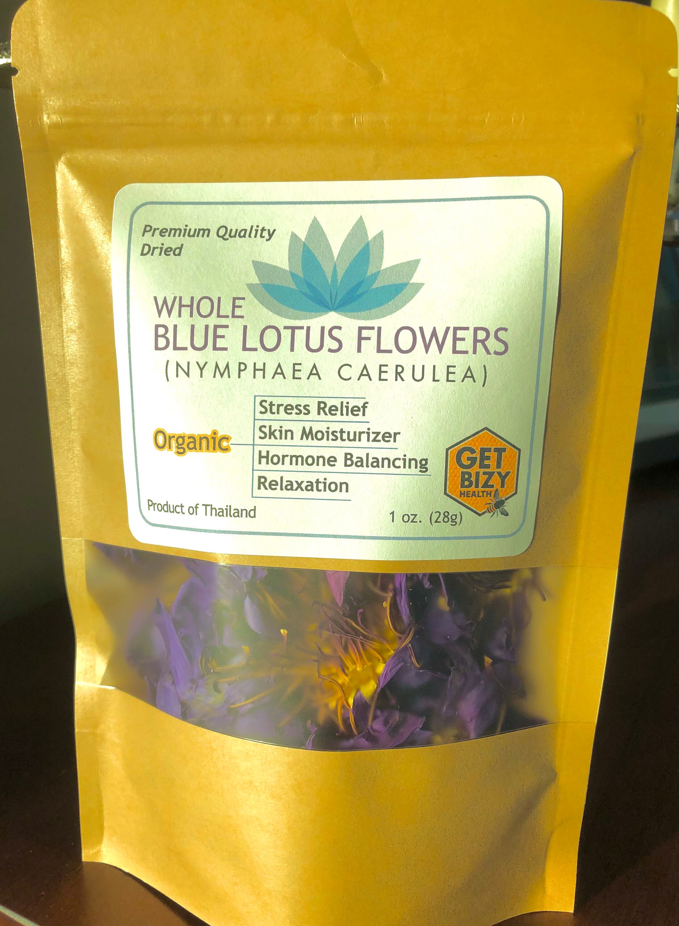 Organic Blue Lotus Flowers 1 oz Grown in Thailand Ships from Etsy