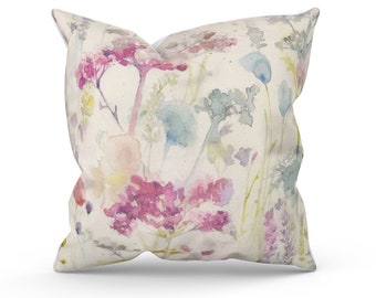 Voyage Maison Ilinizas Summer Cushions with Fillers Various Sizes 28cm - 60cm, Colourful Modern Home Furniture Decoration, Floral Purple