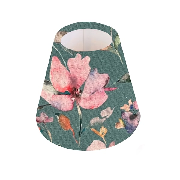 Handmade Giardino Delphine Robins Egg Floral CANDLE SHADE || Small lamp shade, Colourful Home Decor Gift, Small Light Shade, Made in Uk