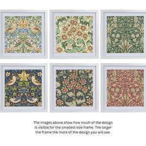 William Morris Framed Print, Shadow Box Picture, Fabric, Textiles Art, Vintage Wall Art, Floral, William Morris Wall Art, Housewarming Gift image 3