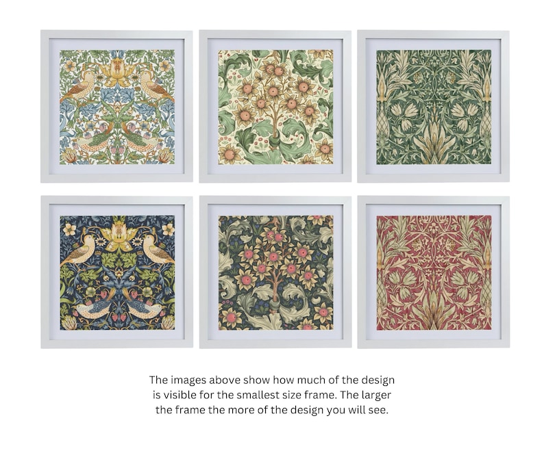 William Morris Framed Print, Shadow Box Picture, Fabric, Textiles Art, Vintage Wall Art, Floral, William Morris Wall Art, Housewarming Gift image 3
