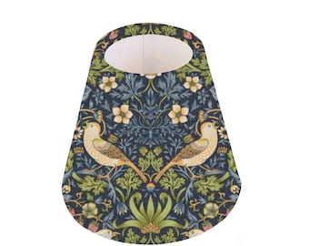 William Morris CANDLE Clip on SMALL Lampshade, Small Light Shade