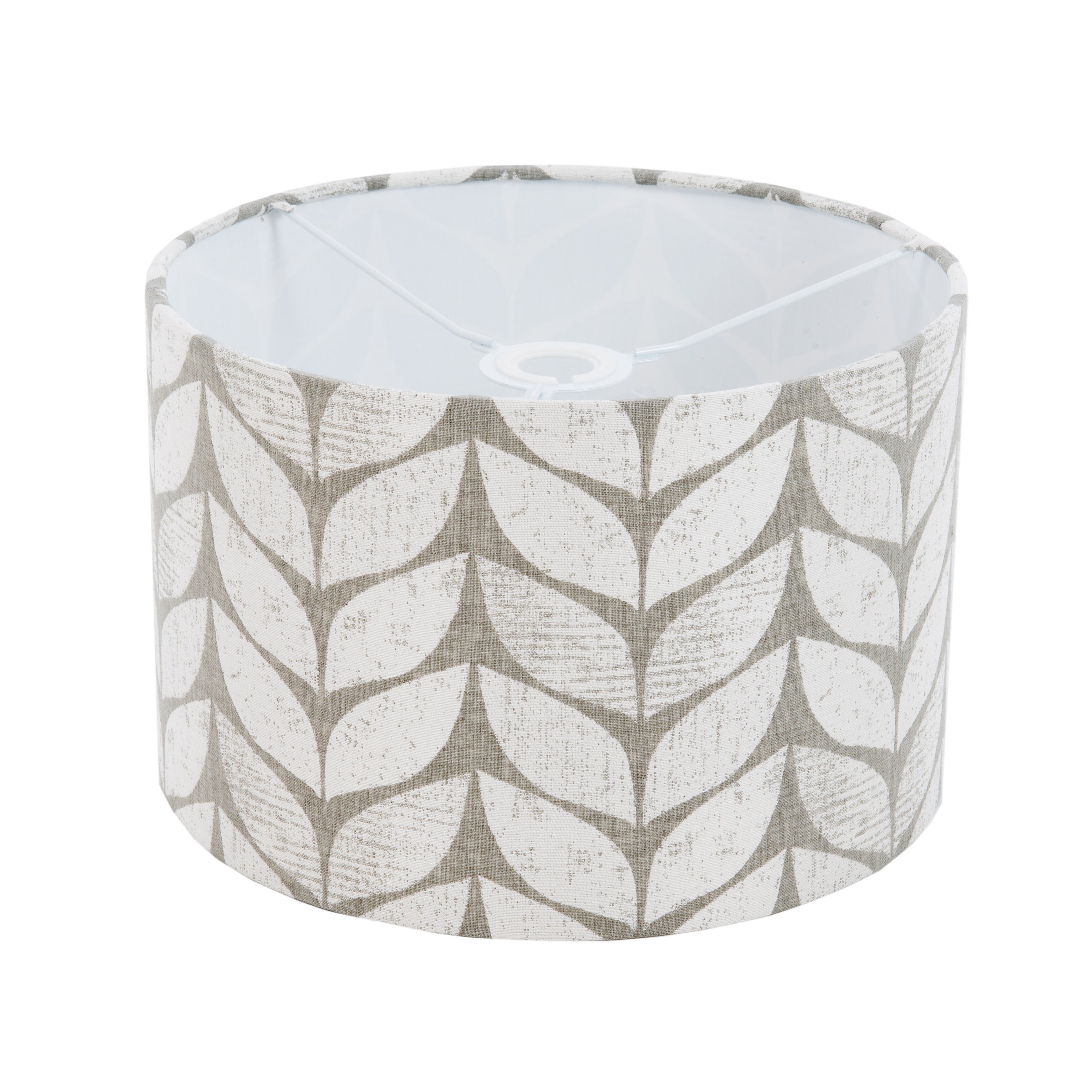 Grey patterned lamp sale shade