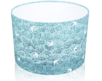 Handmade Dashwood Studios Elements (1) Ceiling Lampshade / Table Lampshade, Home Decor Gift, Made in UK, Blue, White, Clouds, Birds, Nature