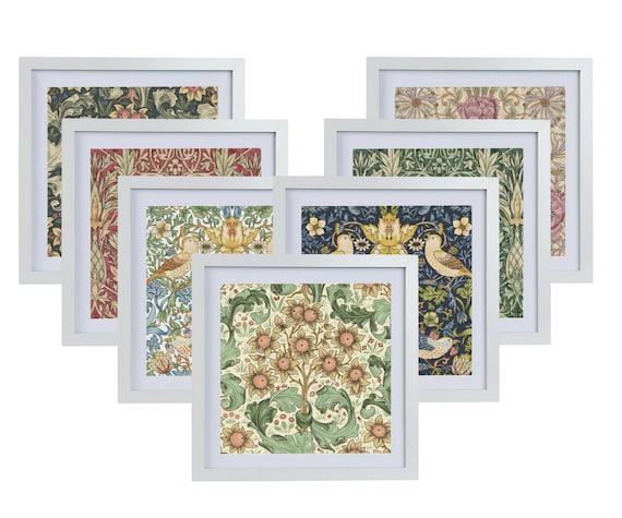William Morris Framed Print, Shadow Box Picture, Fabric, Textiles Art, Vintage Wall Art, Floral, William Morris Wall Art, Housewarming Gift