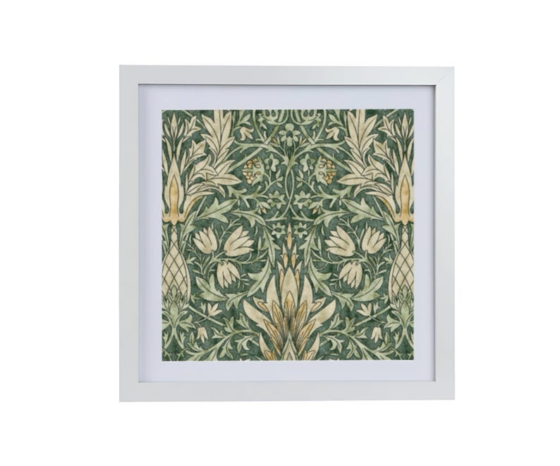 William Morris Framed Print, Shadow Box Picture, Fabric, Textiles Art, Vintage Wall Art, Floral, William Morris Wall Art, Housewarming Gift image 4