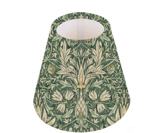 William Morris CANDLE Clip on SMALL Lampshade, Small Light Shade