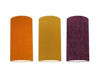 Handmade Shetland Extra Tall Linen Drum Lamp shade  Cylindrical,  50cm Tall Lampshade