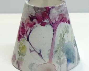 Handmade VOYAGE Maison Enchanted Forest / Moorland Stag CANDLE SHADE Small lamp shade, Nature Theme Natural Woodland Floral Home Decor Gift