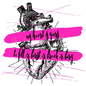 DIGITAL SVG, PNG file | Emo | Lyrics | Heart | Sublimation | Graphic | Millenial | Elder Emo | Band Lyrics | Gothic | Punk | Music | 2000s