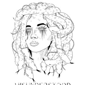 DIGITAL SVG, PNG file | Woman | Gothic | Image | Sublimation | Graphic | Medusa | Tattoo | Goth | Printable | Paint | Mythological | Greek