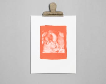 PEACH Ultrasound, Sonogram, Physical 3D Cyanotype Print