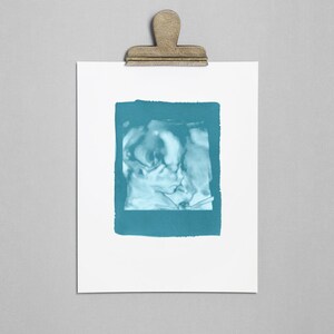 CERULEAN Ultrasound, Sonogram, Physical 3D Cyanotype Print