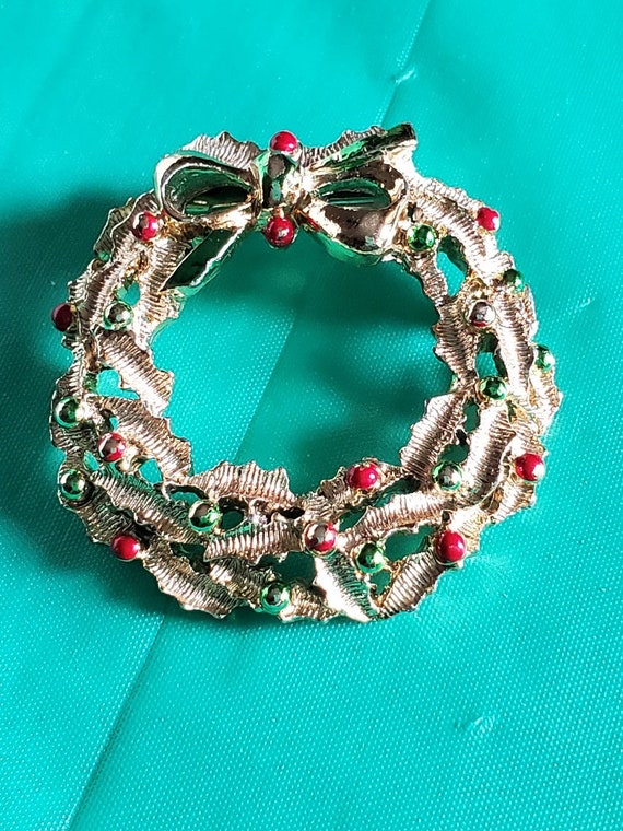 Vintage Gerrys Christmas Wreath - image 1