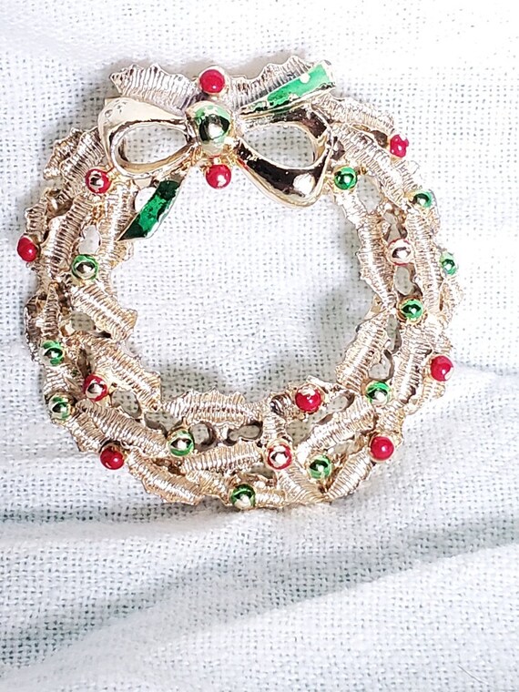 Vintage Gerrys Christmas Wreath - image 2