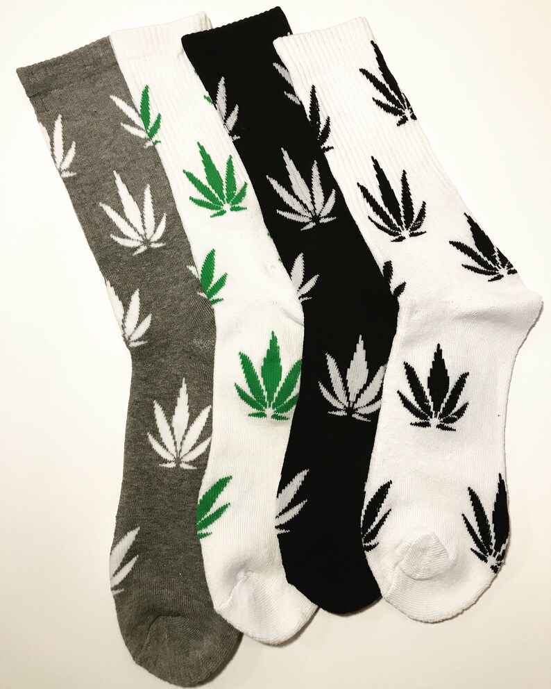 Side Hustle Socks Weed Socks Not Huff Socks Stem Socks Etsy