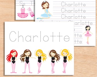 Personalized Handwriting Worksheet DIGITAL DOWNLOAD | 1st Grade Writing Practice | Kindergarten Name Worksheet | Name Tracing