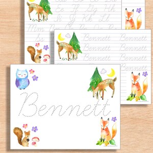 Handwriting Worksheet PERSONALIZED DIGITAL DOWNLOAD | Personalized Name Writing | Homeschool Printable | Handwriting Practice