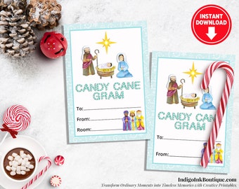 candy cane gift tag etsy