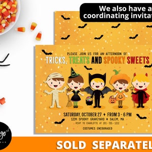 Halloween Treat Tags INSTANT DOWNLOAD Halloween Favor Tags for Boys Trick or Treat Kids Halloween Party Thank You Tags image 5