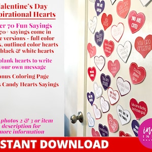 Valentines Day Love Notes INSTANT DOWNLOAD | Valentine Decoration | Heart Attack Printable Valentine Gift for Kids
