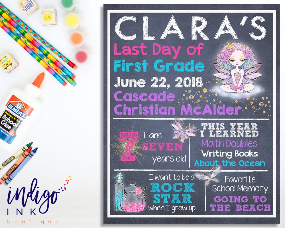 Last Day of School Poster DIGITAL DOWNLOAD | Graduation Sign | Last Day ...
