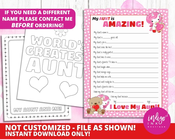 mothers day auntie gifts