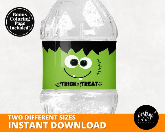 Halloween Water Bottle Labels INSTANT DOWNLOAD Halloween - Etsy