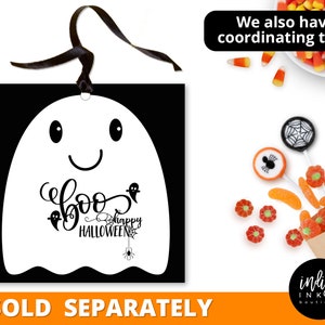 Halloween Water Bottle Labels INSTANT DOWNLOAD Kids Halloween Party Water Bottle Wrapper Ghost Stickers Trunk or Treat Boo Labels image 4