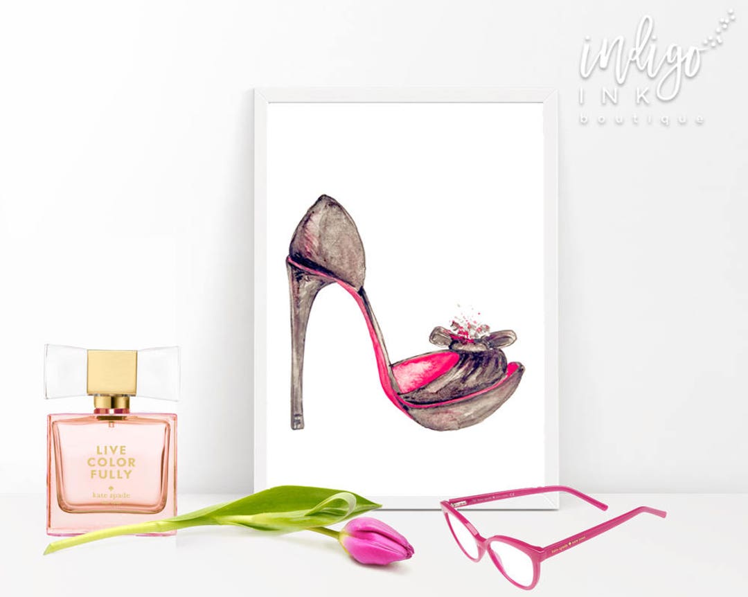 High Heels Wall Art Closet Print DIGITAL Artwork High Heel Print Shoes