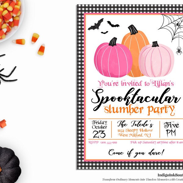 Black Girl Sleep Over Invitation - Etsy