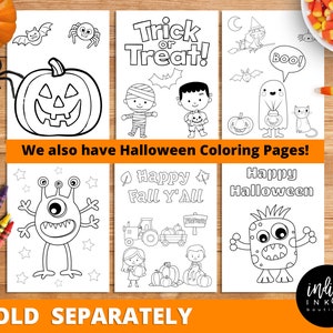 Halloween Treat Tags INSTANT DOWNLOAD Halloween Favor Tags for Boys Trick or Treat Kids Halloween Party Thank You Tags image 9