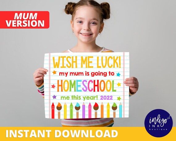 First Day of School Sign BRITISH Version INSTANT DOWNLOAD | First Day of Homeschool Sign | 1st Day of School Printable | Back to School Sign Il_570xn