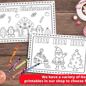 Christmas Coloring Pages INSTANT DOWNLOAD Coloring Sheets for Kids Christmas Fun Printables for Kids Holiday Coloring Kids Printable image 8