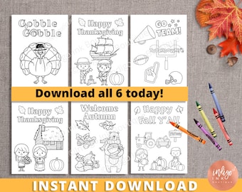 Thanksgiving Coloring Sheets | Kids Printables | Kids Activity Page | Thanksgiving Fun Coloring Pages | Teacher Printable INSTANT DOWNLOAD
