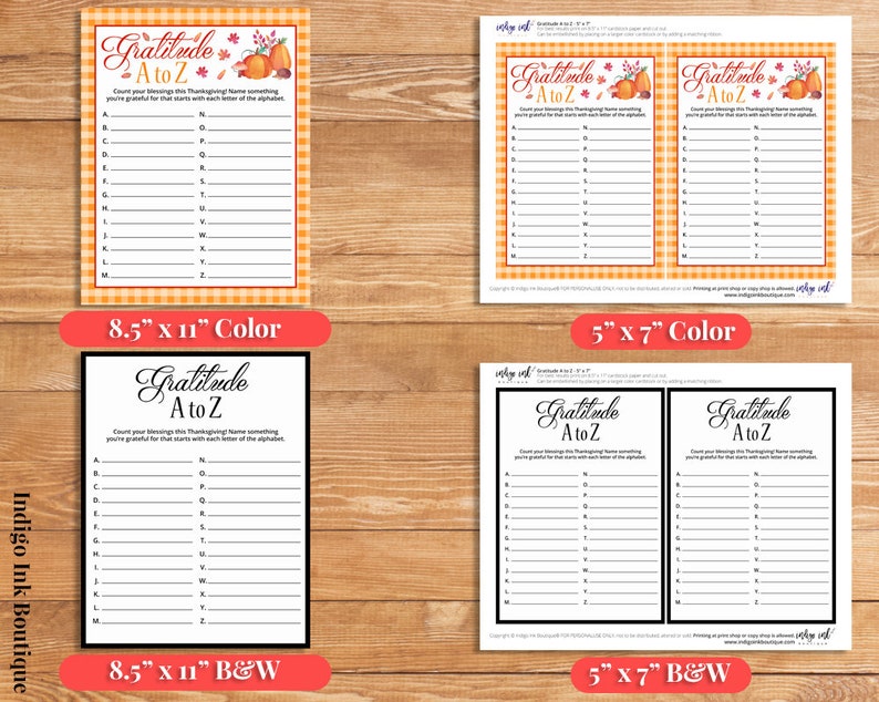 Gratitude Activity Thanksgiving Fun Gratitude Game Printable  Etsy